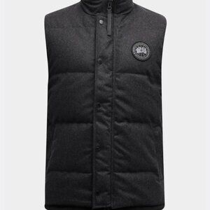 $795! NWT Men's AUTHENTIC Canada Goose Garson DynaLuxe Wool Down Vest Carbon - S